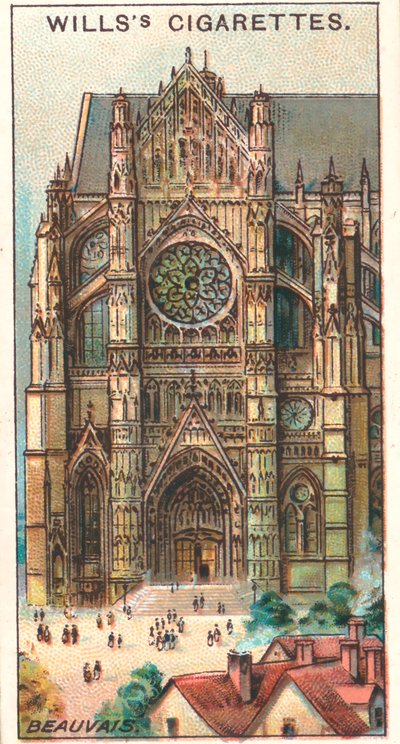 St Pierre Katedrali, Beauvais (renkli lito) by English School