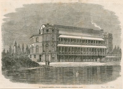 St Thomass Hastanesi, Surrey Gardens, Londra by English School