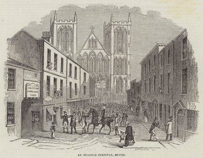 St Wilfrid Festivali, Ripon (gravür) by English School