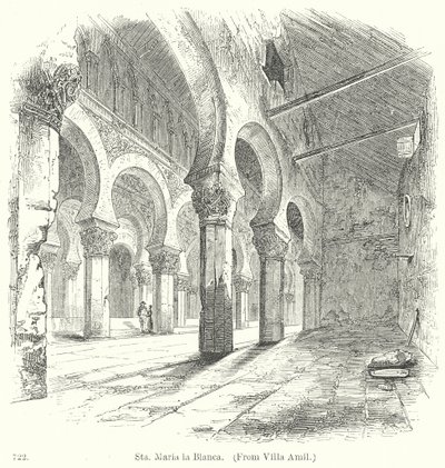 Sta. Maria la Blanca (gravür) by English School