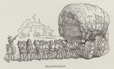 Sahne vagonu (gravür) by English School