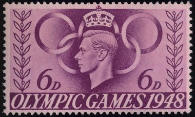 1948 Londra Olimpiyatları anısına damga by English School