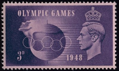 1948 Londra Olimpiyatları anısına damga by English School