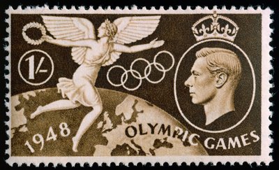 1948 Londra Olimpiyatları anısına damga by English School