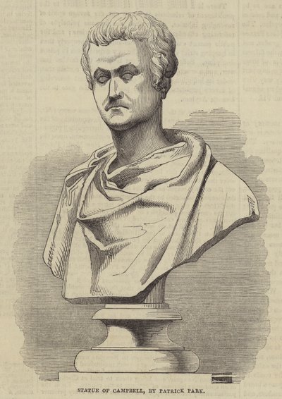 Campbell Heykeli, Patrick Park (gravür) by English School