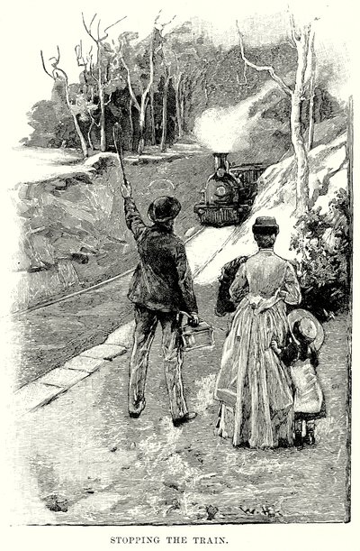 Treni Durdurmak (gravür) by English School