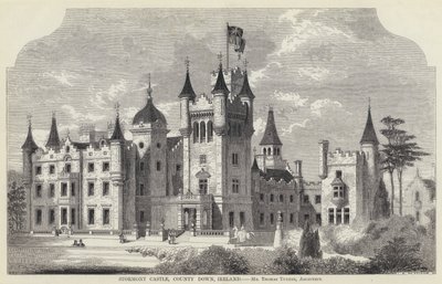 Stormont Kalesi, County Down, İrlanda (gravür) by English School