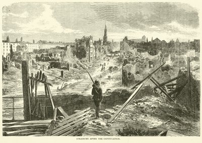 Kapitülasyondan sonra Strasburg, Eylül 1870 by English School