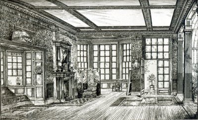 James Tissot Esquire için Stüdyo, Grove End Road, 1874 (litho) (bw fotoğraf) by English School