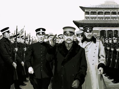 Sun bir kahramanın karşılamasıyla Çin