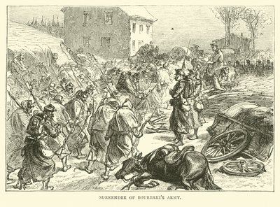 Bourbakis Ordusunun teslimi, Ocak 1871 by English School
