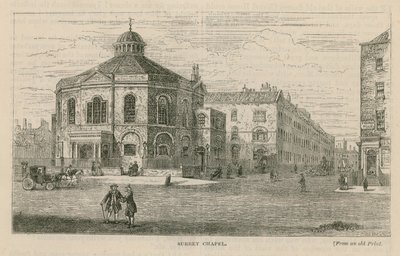 Surrey Şapeli, Blackfriars Yolu, Southwark (Rowland Hills Şapeli) by English School