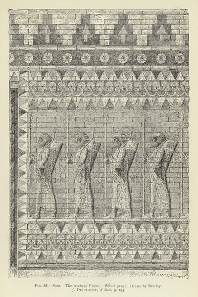 Susa, Okçular Frizi, Bütün panel by English School