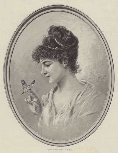Tatlı Yaz Saati (gravür) by English School