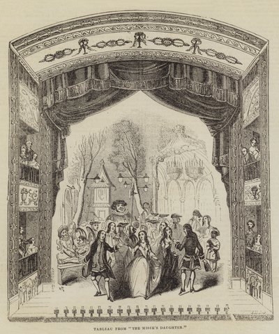 "Cimrinin Kızı"ndan bir tablo (gravür) by English School