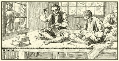 Terziler - 18. Yüzyılın Sonu (kağıt üzerine mürekkep) by English School