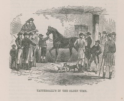 Eski zamanlarda tattersalls by English School