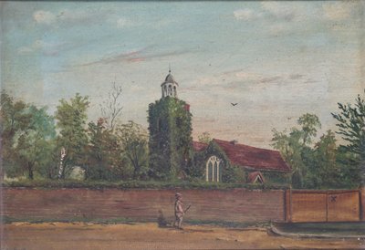 Teddington Kilisesi Middlesex, c.1900 (tuval üzerine yağlıboya) by English School