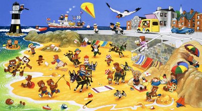 Sahilde oyuncak ayılar by English School