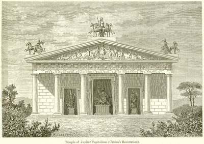 Jüpiter Capitolinus Tapınağı (Caninas Restorasyonu) by English School