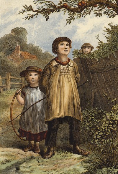 Temptation (renkli taş baskı) by English School