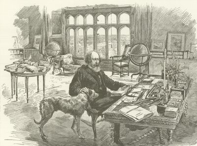 Tennyson kitaplığında by English School