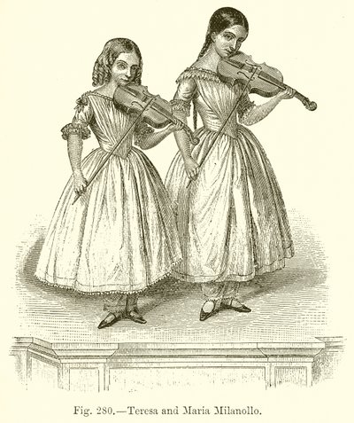 Teresa ve Maria Milanollo by English School