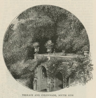 Teras ve revak, güney tarafı by English School