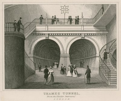 Dairesel merdivenden Thames Tüneli by English School