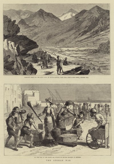 Afgan Savaşı (gravür) by English School