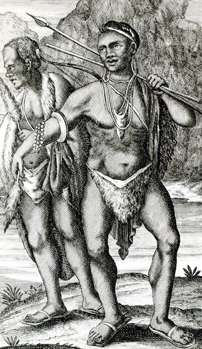 Hottentot Erkeklerin Giyimi by English School