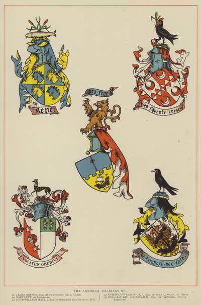 Armorial Rulmanlar (renkli taş) by English School