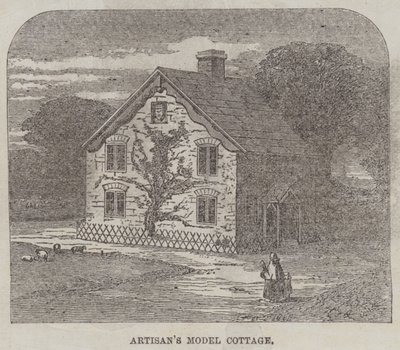 Zanaatkarların Banliyö Kulübesi Hareketi (gravür) by English School