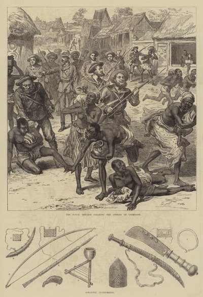 Ashantee Savaşı (gravür) by English School