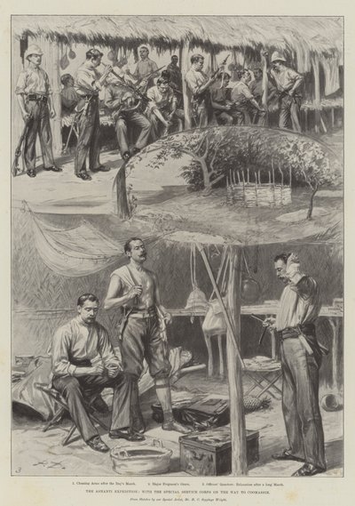 Ashanti Seferi, Özel Hizmet Birlikleri ile Coomassie Yolunda (lito) by English School