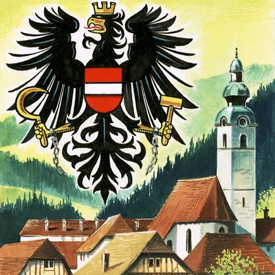 Austurríski örninn, merki Austurríkis by English School