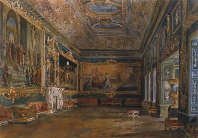 Balo Salonu, Northumberland Evi, 1870 dolayları (suluboya) by English School