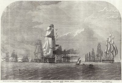 Dover Straits için çalışan Baltık filosu by English School