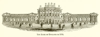 1785 yılında İngiltere Bankası by English School