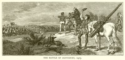 Agincourt Savaşı, 1415 by English School
