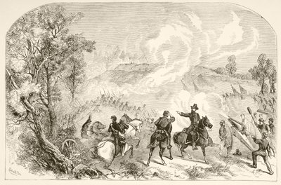 Gettysburg Savaşı (litho) by English School