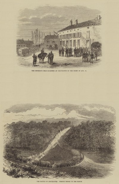 Gravelotte Savaşı (gravür) by English School
