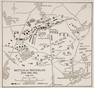 Waterloo Savaşı, 18 Haziran 1815 by English School