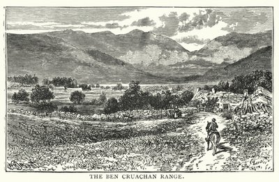 Ben Cruachan Sıradağları (gravür) by English School