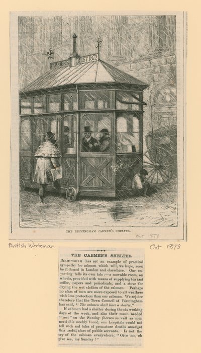 Birmingham Cabmens Sığınağı by English School