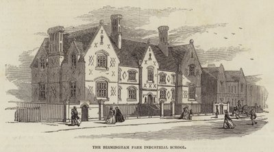 Birmingham Serbest Endüstri Okulu (gravür) by English School