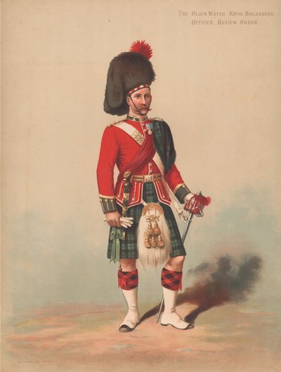 The Black Watch, Royal Highlanders, Memur, İnceleme Düzeni by English School