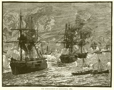 İskenderiye Bombardımanı, 1882 by English School