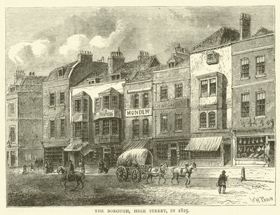 1825 yılında Borough, High Street, by English School