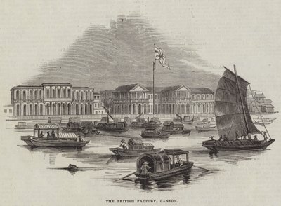 İngiliz Fabrikası, Kanton (gravür) by English School